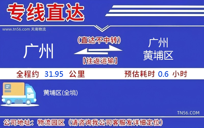 廣州到廣州黃埔區(qū)物流公司